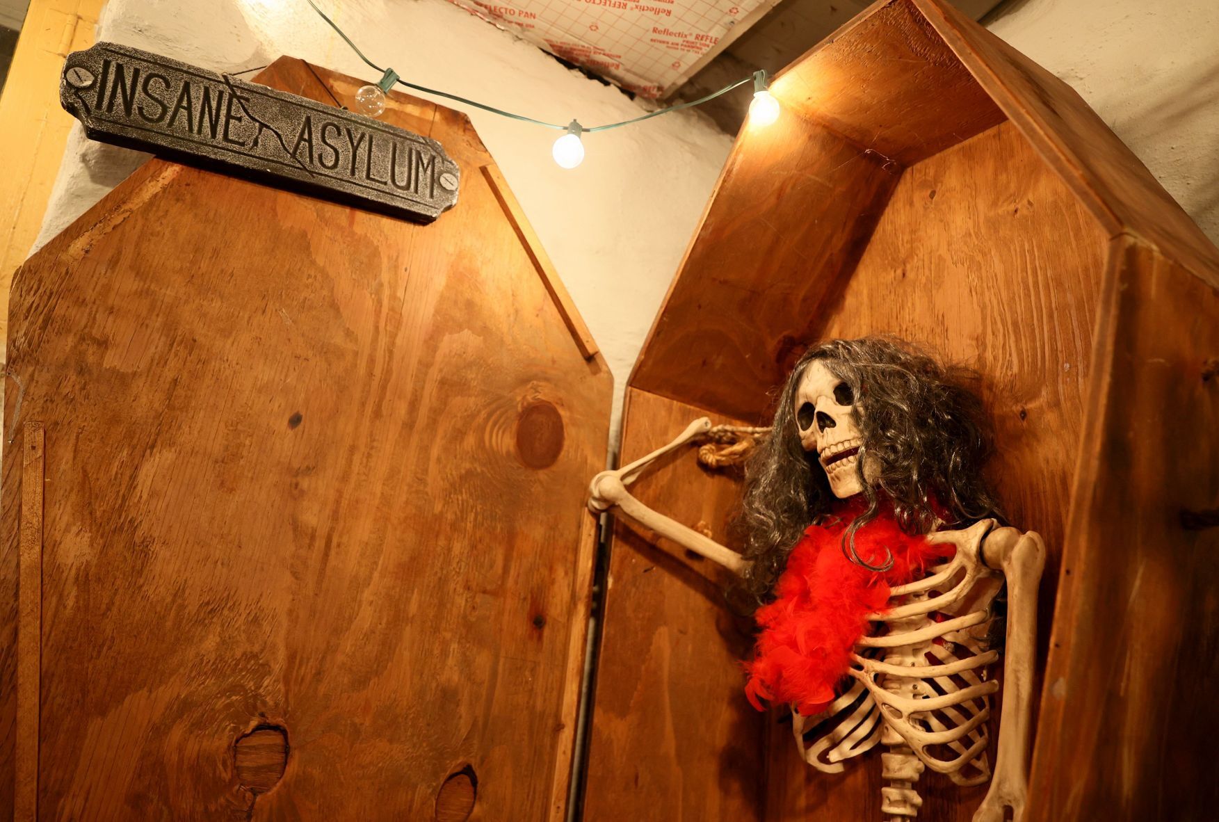 Halloween enthusiast keeps permanent themed display